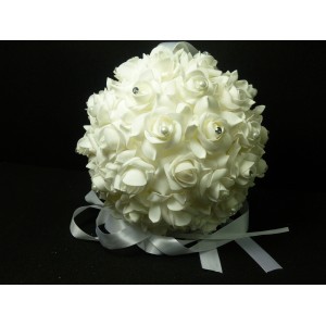 Boule à fleurs perlé 30 cm