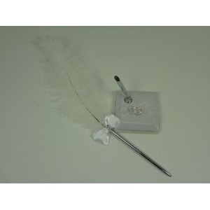 Porte stylo plumes double coeur