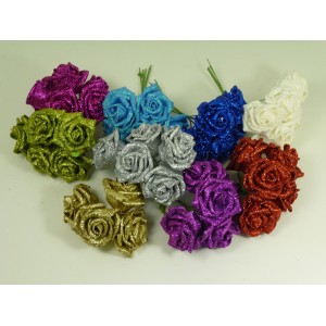 5 pcs de fleurs paillettes